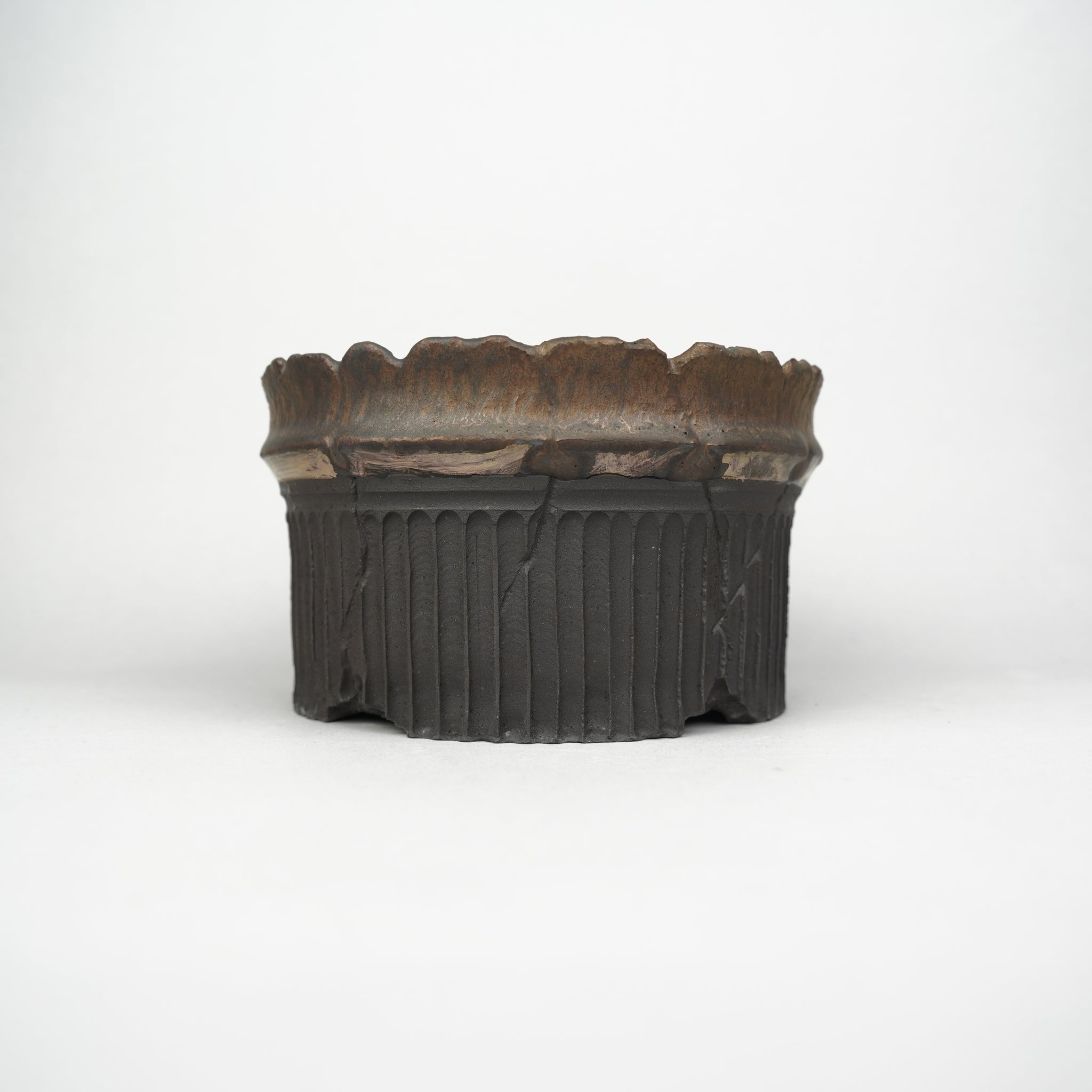 【陶器鉢】祢津純平_植木鉢_36nNJ59