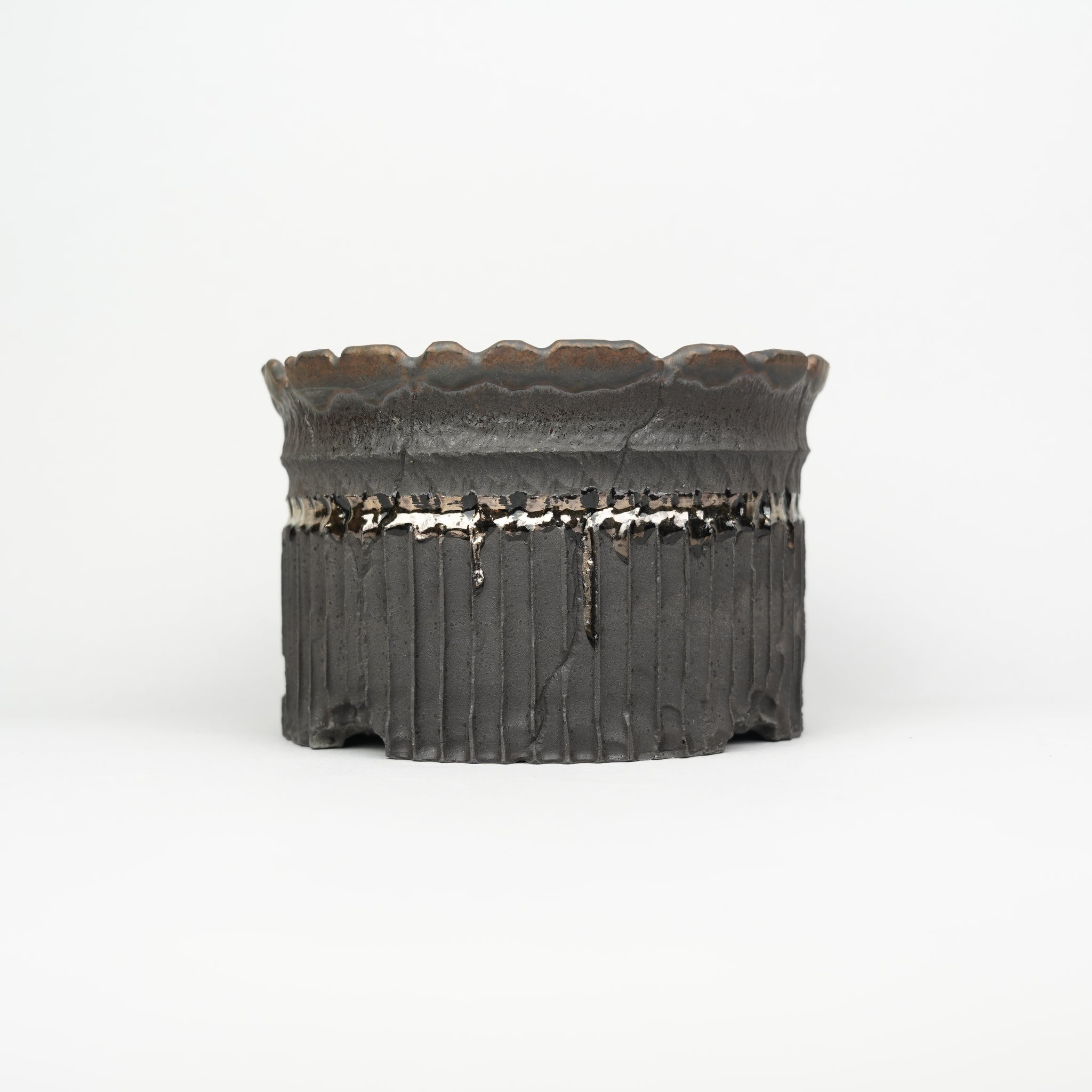 【陶器鉢】祢津純平_植木鉢_36nNJ60