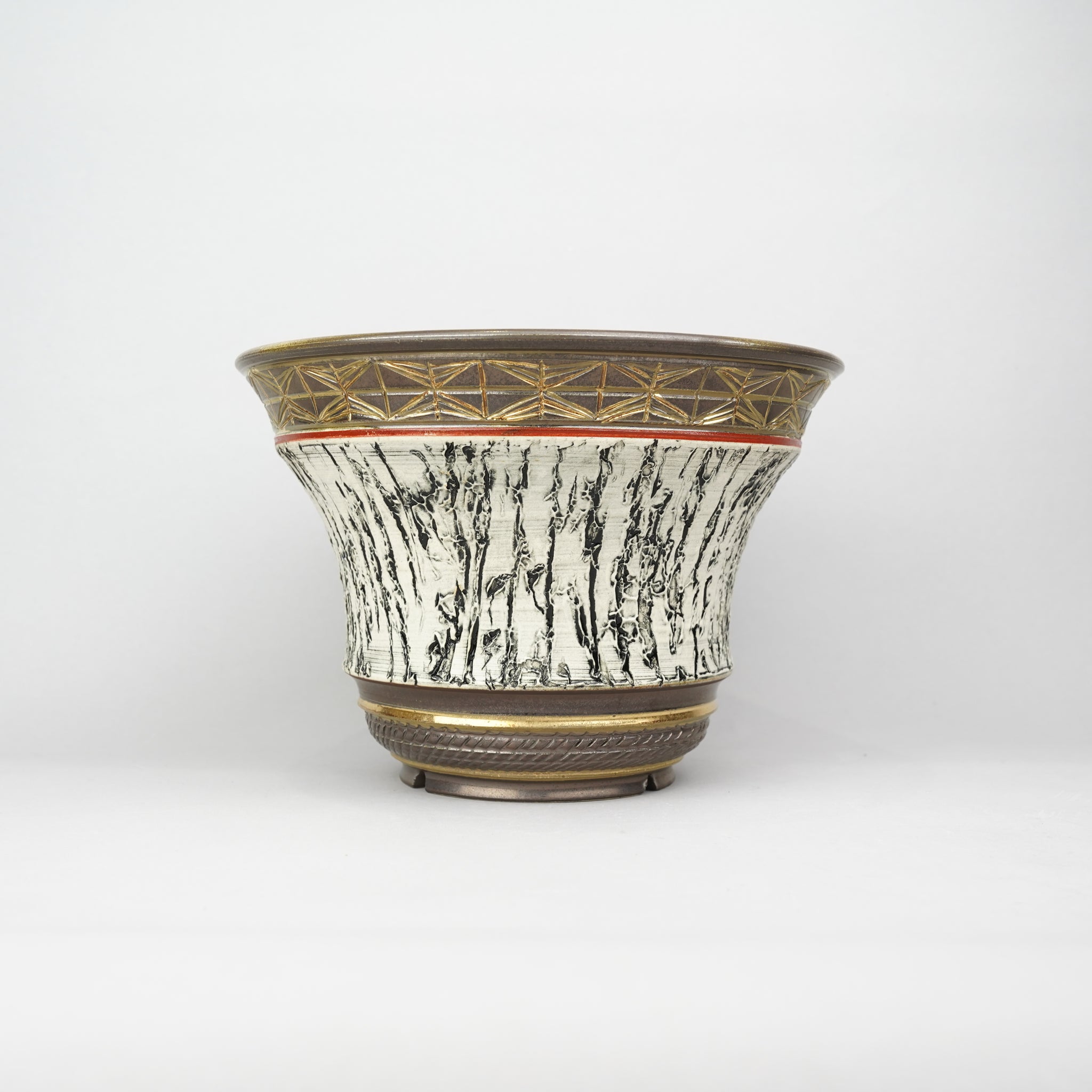 【陶器鉢】至楽_植木鉢_47nSR20