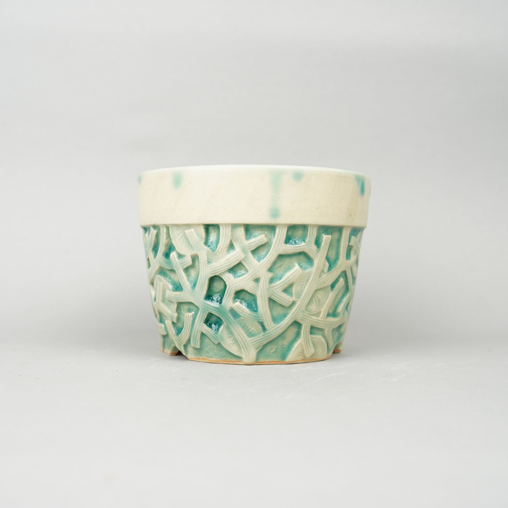 HACHI-8鉢展オブザーバー作品【陶器鉢】森山芙美_植木鉢_19nMF85