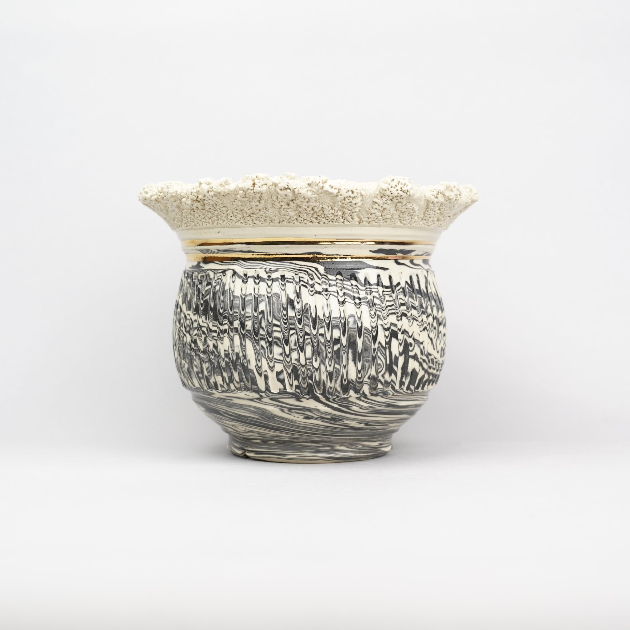 【陶器鉢】至楽_植木鉢_47nSR33