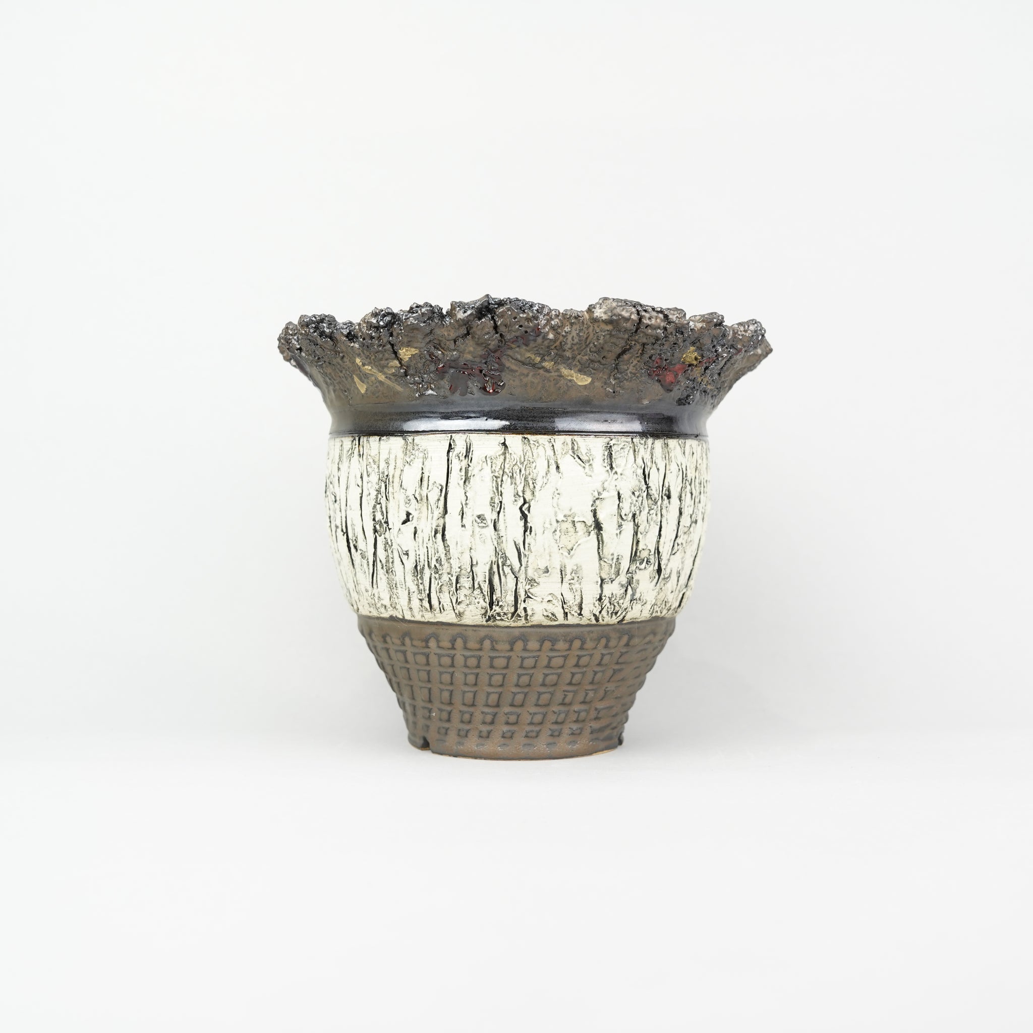 【陶器鉢】至楽_植木鉢_47nSR39