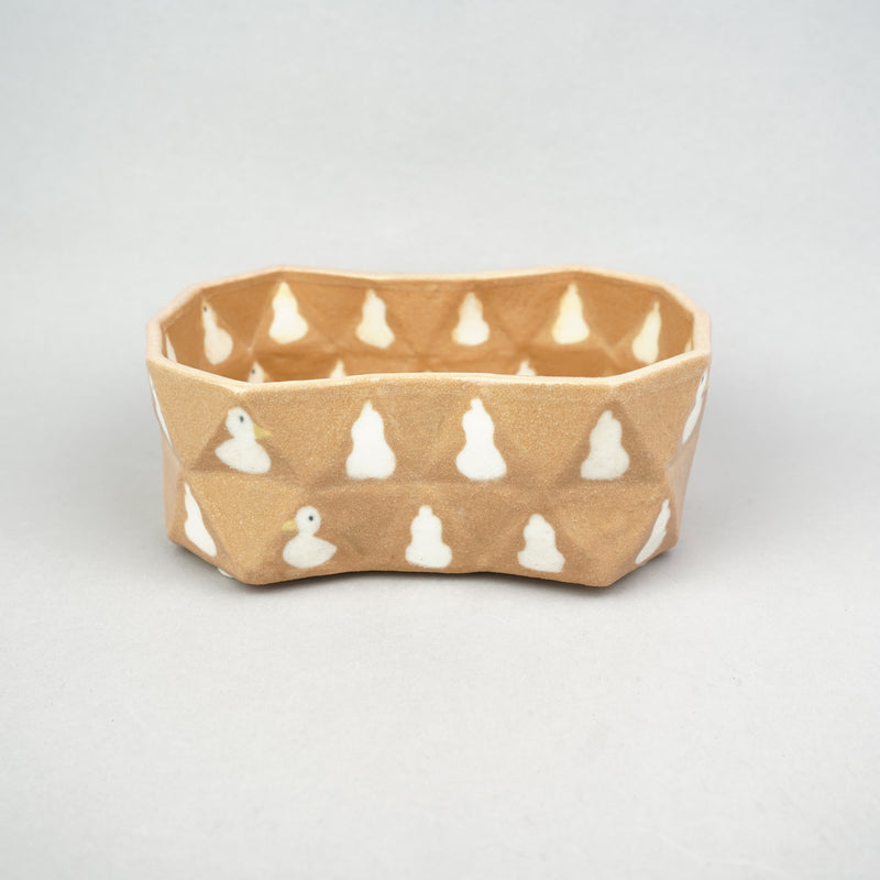 【陶器鉢】きいろいことり_植木鉢_44nKK20