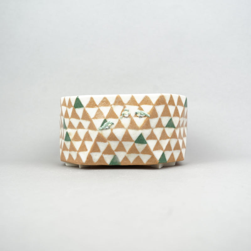 【陶器鉢】きいろいことり_植木鉢_44nKK23