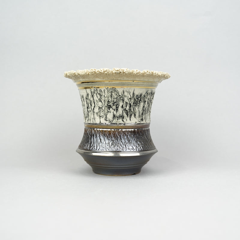 【陶器鉢】至楽_植木鉢_47nSR79